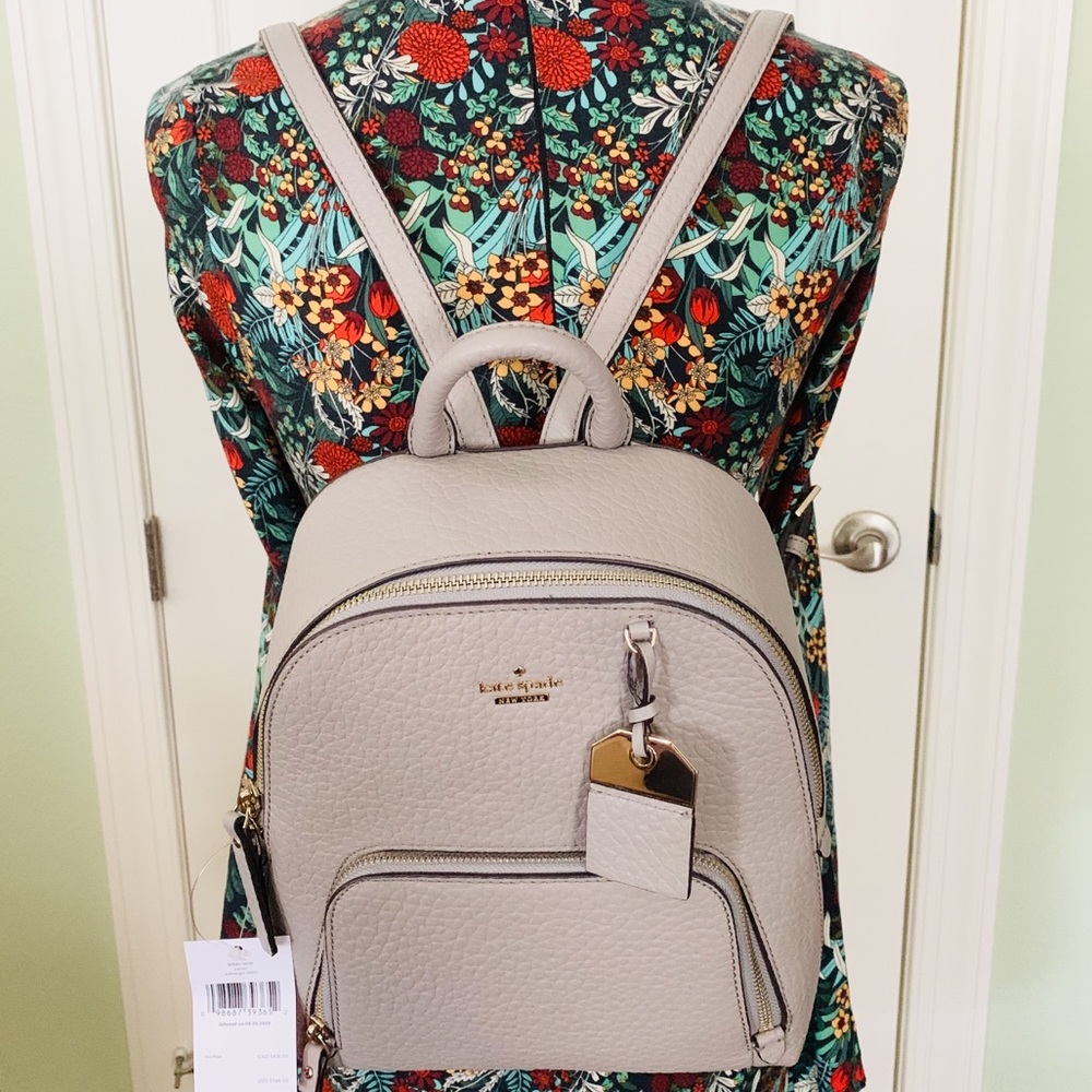 Kate spade Caden Carter soft taupe Backpack Gray - Picture 1 of 8
